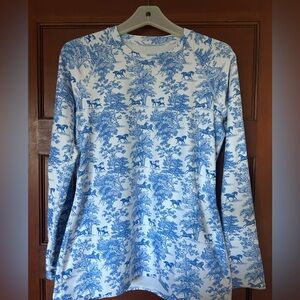 Dapplebay Equestrian Toile Print Shirt